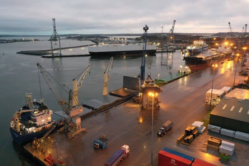 Operations at the Port of Cork's new €86m container facility in Ringaskiddy are to get underway today in what has been hailed as a "proud and monumental milestone" for the company. Picture credit: Port of Cork Company. 