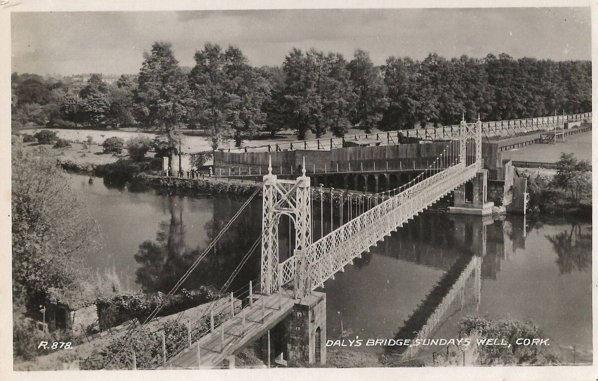 Historic picture of Daly's Bridge at Sunday's Well. 