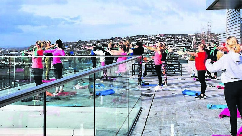 Sisters’ health and fitness events reach new heights on Cork rooftop