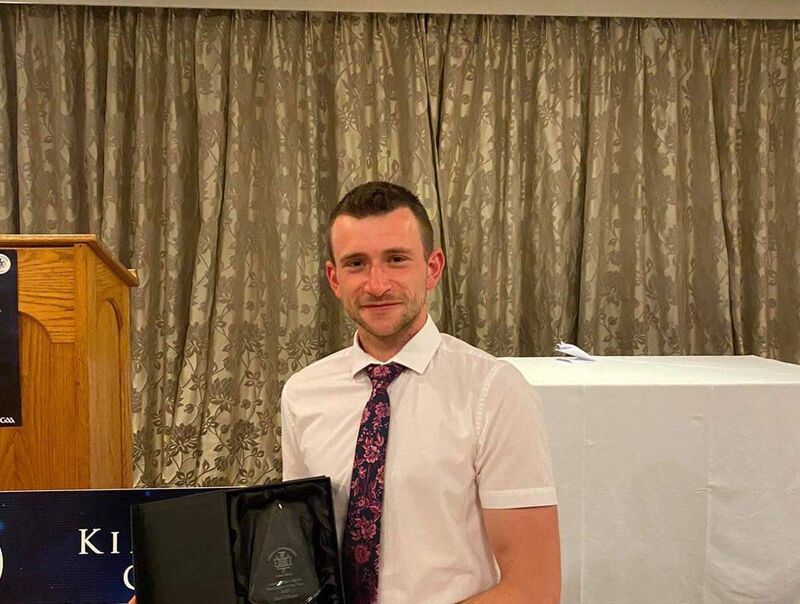Rian O'Regan was named the intermediate player of the year at the recent Kinsale GAA awards night.