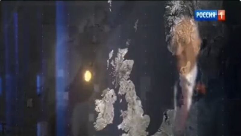 Russian TV clip shows nuclear bomb being dropped on Ireland