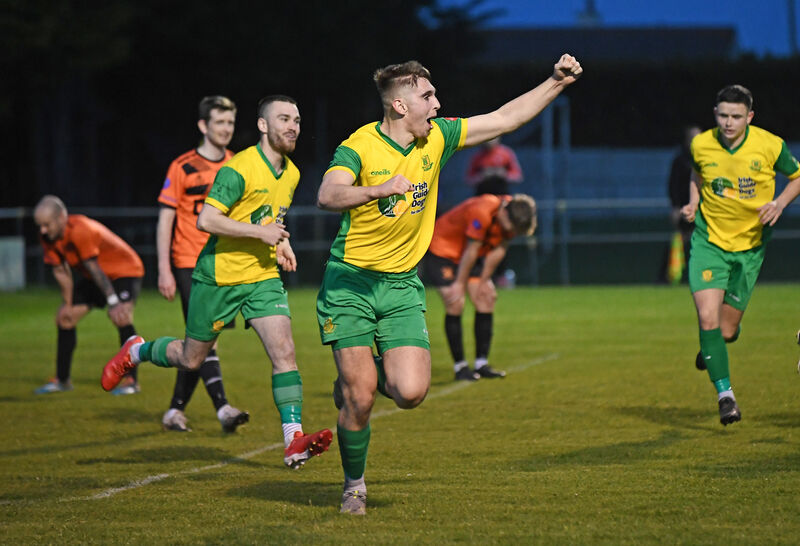 Rockmount’s Cian Murphy celebrates his winning goal. Picture: Eddie O’Hare
Rockmount’s Cian Murphy celebrates his winning goal. Picture: Eddie O’Hare