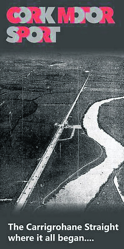 A poster for the Cork Motorsport exhibition currently running at Cork City Library.