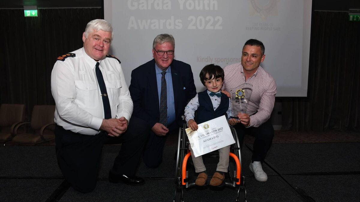 Cork’s Adam King among young people commended at Garda Youth Awards