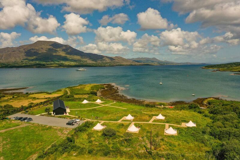 The Wild Atlantic Glamping site on Bere Island.