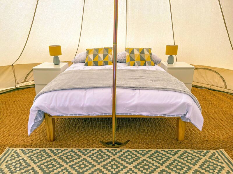 One of the bell tents at Wild Atlantic Glamping, on Bere Island.