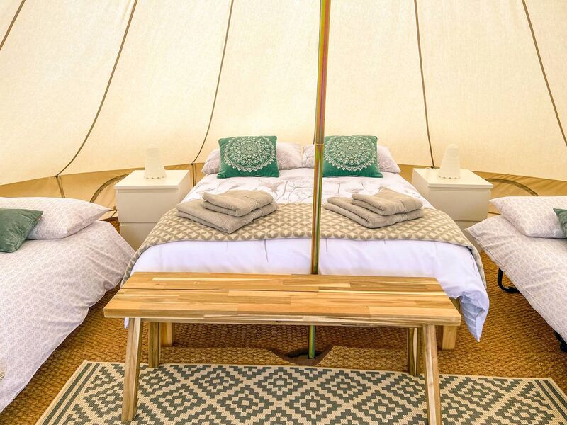 One of the family tents at Wild Atlantic Glamping on Bere Island.