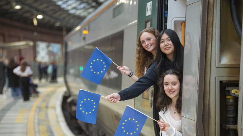 Cork bound train puts young people on track for EU opportunities Cork bound train puts young people on track for EU opportunities