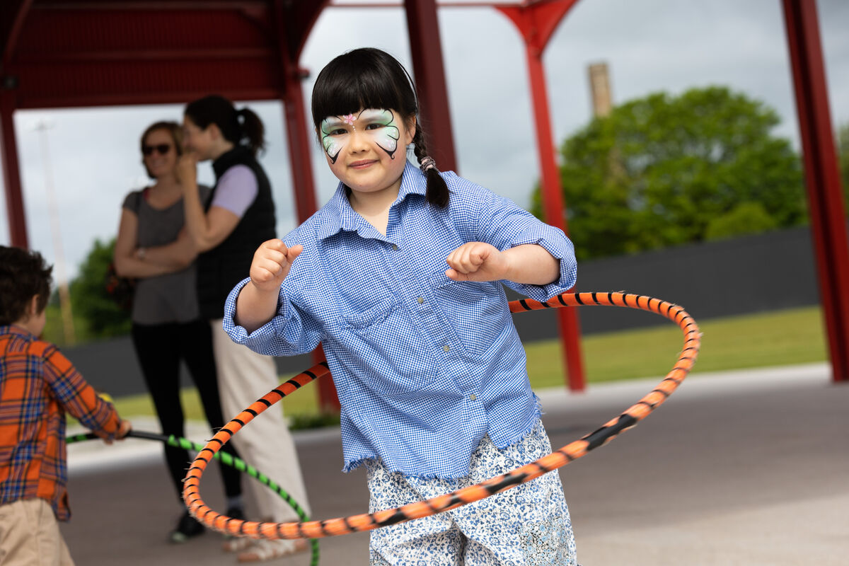 Emma Galvin, Blackrock at a family fun day for the officially opening of phase one of Marina Park, Cork.Photo Darragh Kane Emma Galvin, Blackrock at a family fun day for the officially opening of phase one of Marina Park, Cork.Photo Darragh Kane