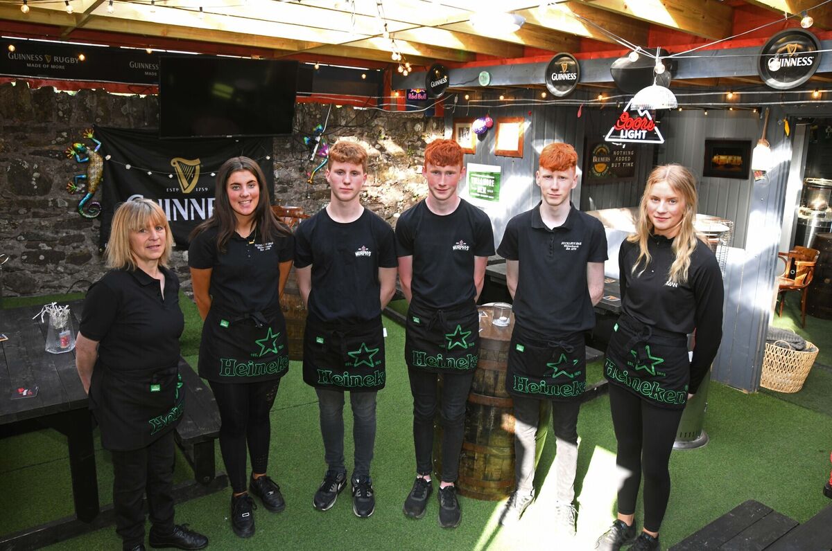 Staff members (from left) Mary O'Shea, Kate Buckley, David Buckley, Sean and Joe Dennehy and Sheena Buckley in the outdoor area. Staff members (from left) Mary O'Shea, Kate Buckley, David Buckley, Sean and Joe Dennehy and Sheena Buckley in the outdoor area.