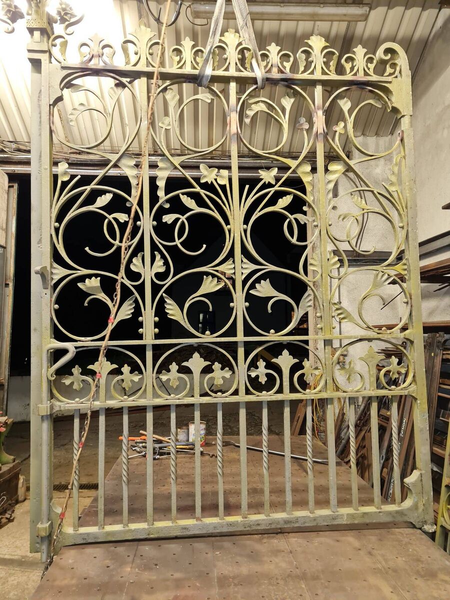 Part of the Carnegie library railings. 