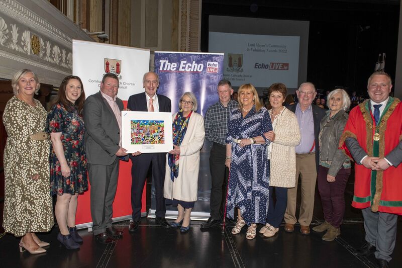 Maurice Gubbins, editor of the The Echo and Echolive.ie presenting a Community and Voluntary Award to members of Cork Stroke Support in the Social Services Charity and Enviroment Category. The awards took place at Cork City Hall Maurice Gubbins, editor of the The Echo and Echolive.ie presenting a Community and Voluntary Award to members of Cork Stroke Support in the Social Services Charity and Enviroment Category. The awards took place at Cork City Hall
