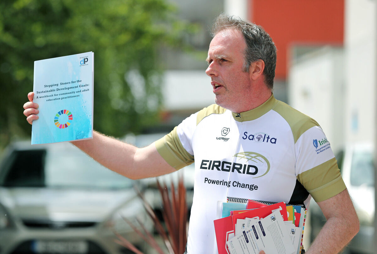 The tour stopped at the Cork College of FET Clonakilty Centre on Thursday and today they will stop at the Cork College of FET Bantry Centre before finishing the tour in Killarney. Picture: Jim Coughlan.