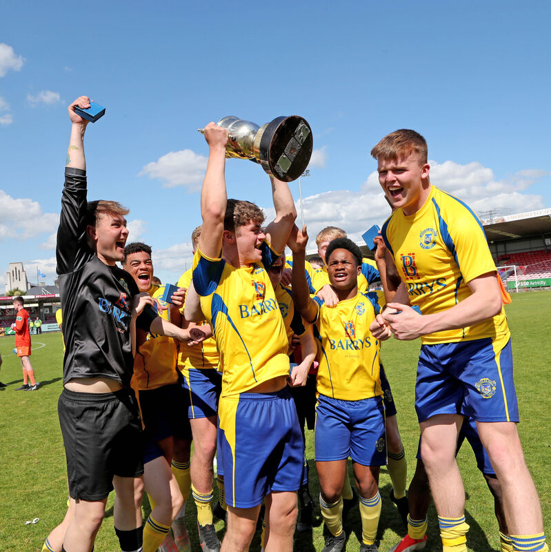  Douglas Hall, celebrate their win.
