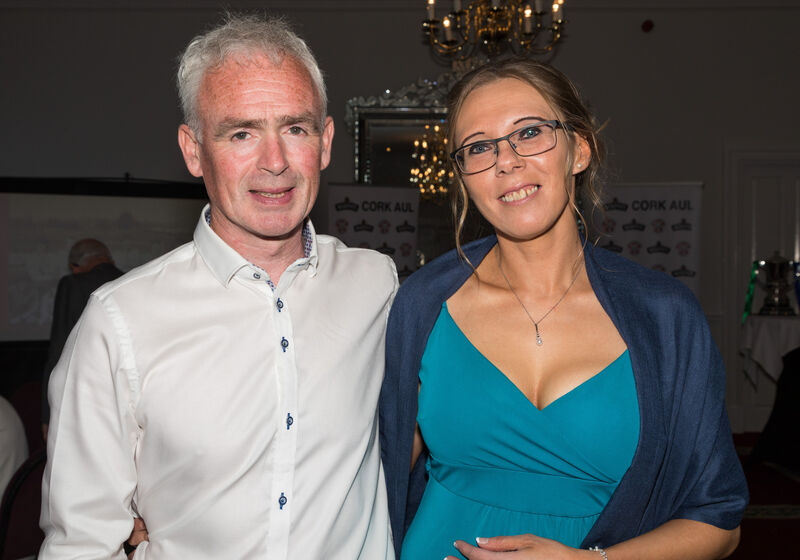 Tim Lynch with Bríd Cantillion at the Cork AUL 75th anniversary celebration.  Picture: David Creedon