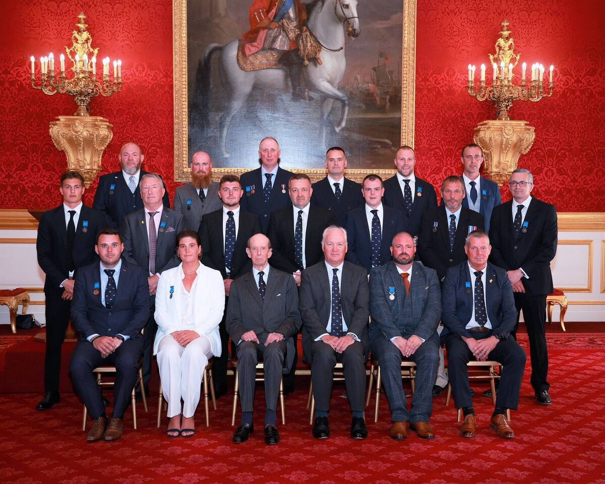 HRH The Duke of Kent presented gallantry awards to members of the RNLI at a special ceremony at St James’s Palace in London on Friday. Photo: Beaumont Photography beaumont-photography.co.uk HRH The Duke of Kent presented gallantry awards to members of the RNLI at a special ceremony at St James’s Palace in London on Friday. Photo: Beaumont Photography beaumont-photography.co.uk
