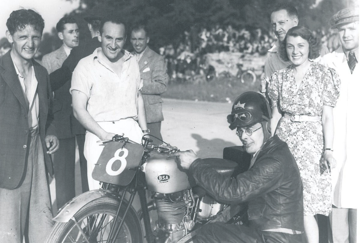 Motorcycle Cork races on the Centre Park Rd., Cork in 1940.