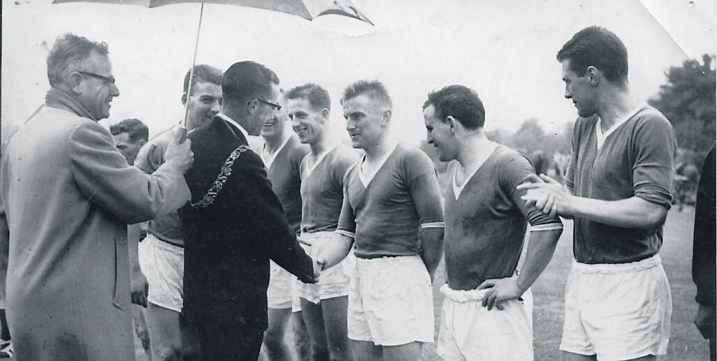 The official opening of Flower Lodge stadium by Sean Casey TD.