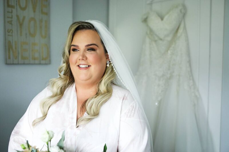 Bride Sarah Murphy on the morning of her wedding. Bride Sarah Murphy on the morning of her wedding.