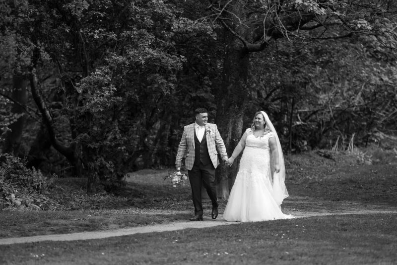 The couple had their wedding postponed three times due to Covid. The couple had their wedding postponed three times due to Covid.
