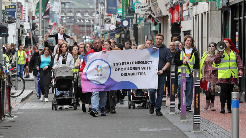 Cork campaigners hold protest over lack of help for children with disabilities
