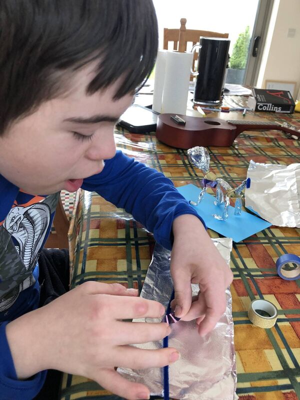 Conor loves art and craft.