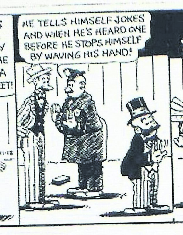 Mutt and Jeff was a popular cartoon strip for decades in the Echo