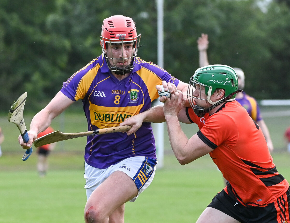 Carbery's Gearoid O'Donovan is tackled by Duhallow's Beircheart O'Connor, during their Divisions/Colleges Cork Premier SHC clash at Coachford. Carbery's Gearoid O'Donovan is tackled by Duhallow's Beircheart O'Connor, during their Divisions/Colleges Cork Premier SHC clash at Coachford.