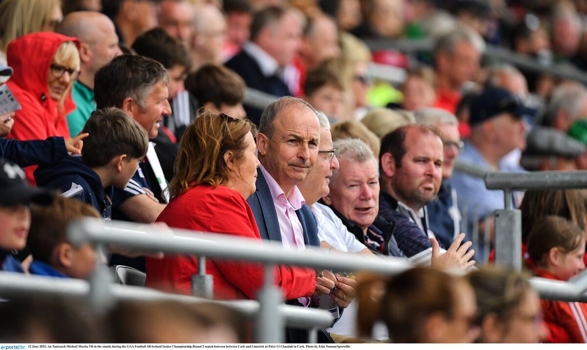 An Taoiseach Micheál Martin TD at Páirc Uí Chaoimh. Picture: Eóin Noonan/Sportsfile An Taoiseach Micheál Martin TD at Páirc Uí Chaoimh. Picture: Eóin Noonan/Sportsfile