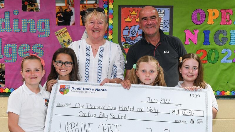 ‘Future is in safe hands’: Caitriona Twomey praises Cork pupils for Ukraine fundraising 
