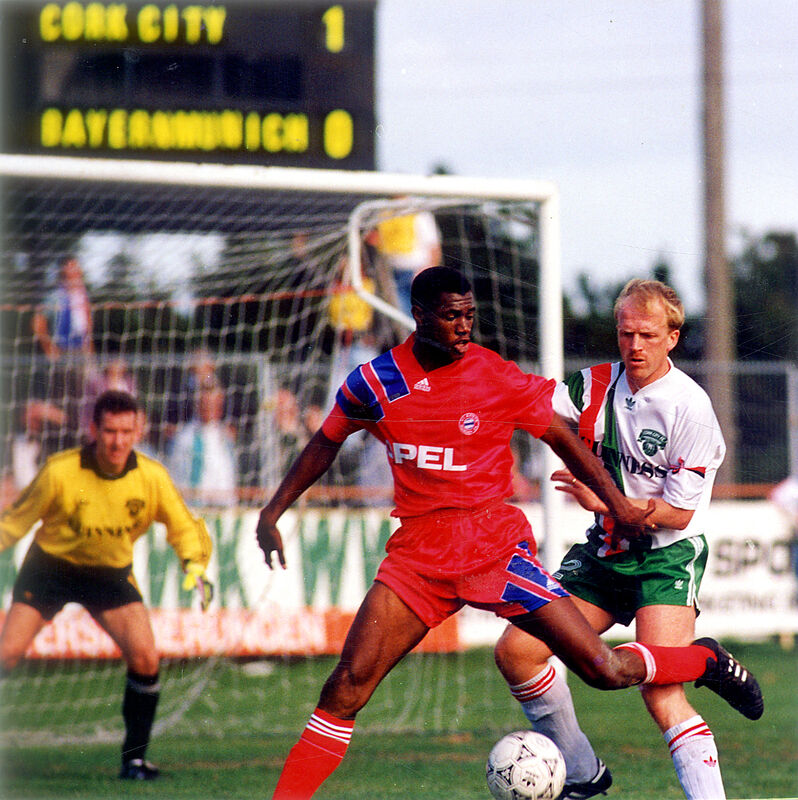 Liam Murphy in action during the Cork City and Bayern Munich UEFA Cup match at Musgrave Park. Liam Murphy in action during the Cork City and Bayern Munich UEFA Cup match at Musgrave Park.