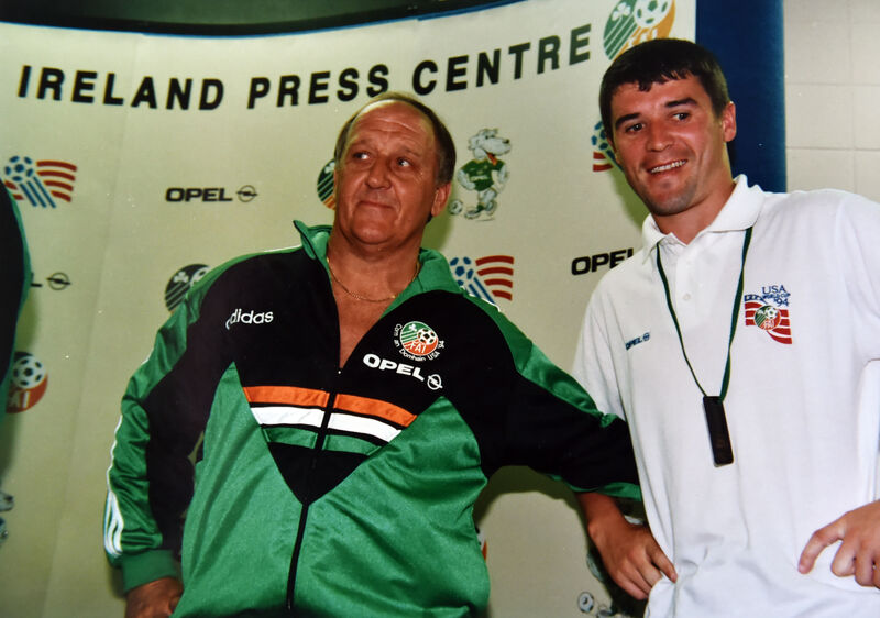 Roy Keane with Republic of Ireland assistant manager Maurice Setters at the USA World Cup in 1994. Picture: Eddie O'Hare Roy Keane with Republic of Ireland assistant manager Maurice Setters at the USA World Cup in 1994. Picture: Eddie O'Hare