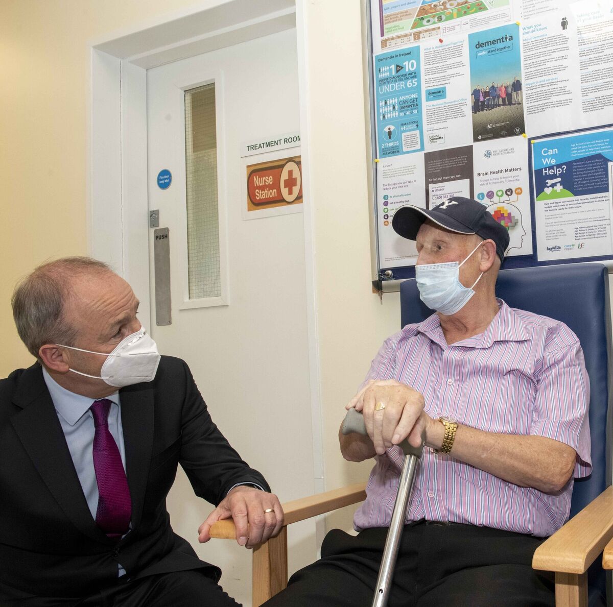The Taoiseach met with Jack O'Donovan from Ballyvolane who was availing of the services of the Older Peoples Hub (ICPOP Hub). The Taoiseach met with Jack O'Donovan from Ballyvolane who was availing of the services of the Older Peoples Hub (ICPOP Hub).