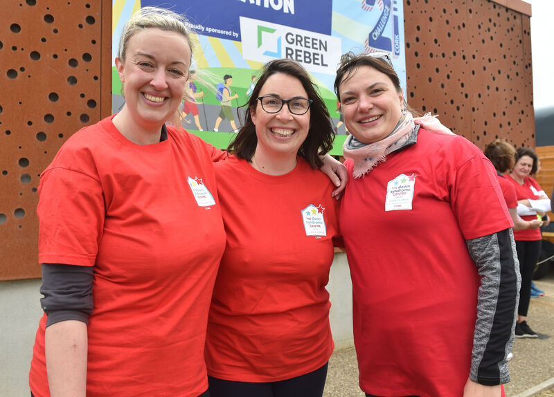 Kelly Daly, Carol Veiga and Stefanie Wojtek taking part in the Challenge 21 fundraiser in aid of The Down Syndrome centre in Cork. Picture; Eddie O'Hare Kelly Daly, Carol Veiga and Stefanie Wojtek taking part in the Challenge 21 fundraiser in aid of The Down Syndrome centre in Cork. Picture; Eddie O'Hare