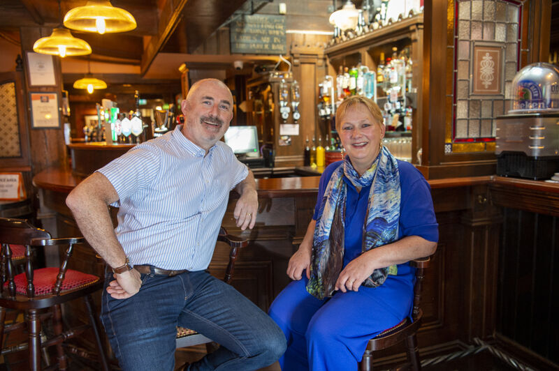 Tom and Maebh O'Connor, proprietors of the South County Bar &amp; Café in Douglas Village, Cork. Picture Dan Linehan