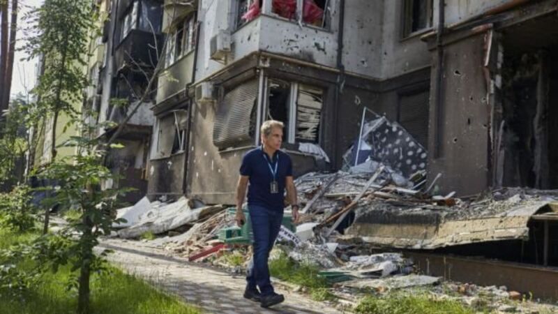 Ben Stiller visits Ukraine on World Refugee Day