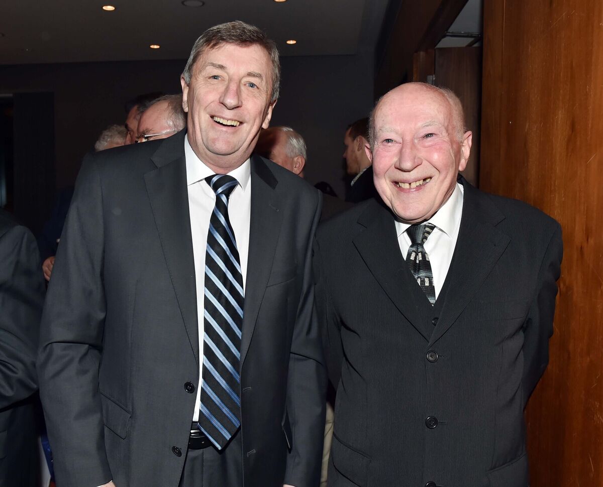 Dave Cody and Jim O'Donoghue at the North Monastery PPU dinner at the Clayton Hotel Dave Cody and Jim O'Donoghue at the North Monastery PPU dinner at the Clayton Hotel
