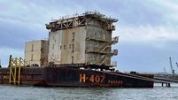 Hulking structure moored at Ringaskiddy symbolises end of era at Kinsale gas field