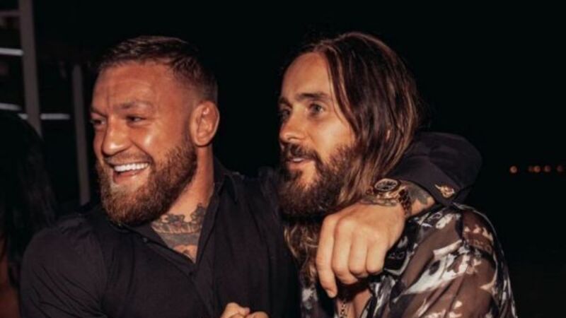 Conor McGregor meets Jared Leto at Kendrick Lamar concert Conor McGregor meets Jared Leto at Kendrick Lamar concert