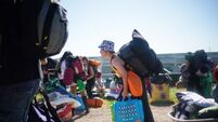 In Pictures: Revellers arrive at Glastonbury Festival on day one
