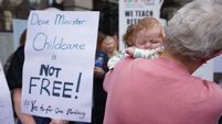 Childcare providers protest in Dublin over funding