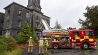 Firefighters tackle blaze at former Ennis psychiatric hospital
