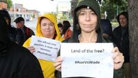 Protest over Roe v Wade ruling held at US embassy in Dublin