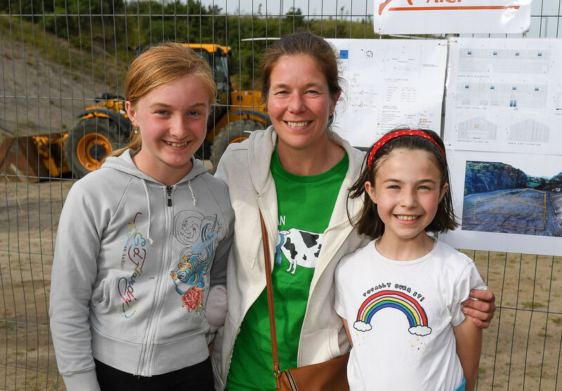 Club members Deborah O'Donovan and her daughters Milly and Annabelle Bullman, at the turning of the sod for the sports hall of West Muskerry athletic club, at their training grounds at Ummera, Macroom. Club members Deborah O'Donovan and her daughters Milly and Annabelle Bullman, at the turning of the sod for the sports hall of West Muskerry athletic club, at their training grounds at Ummera, Macroom.