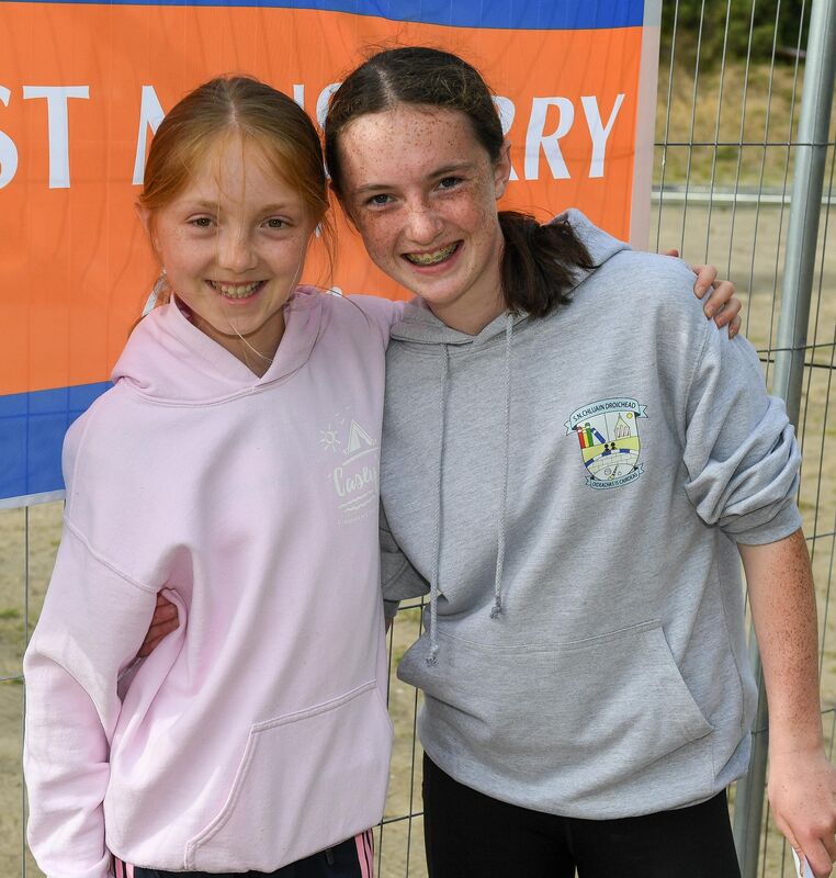 Club members Emma Purcell and Hayleigh O'Shea, attending the turning of the sod for the sports hall of West Muskerry athletic club, at their training grounds at Ummera, Macroom. Club members Emma Purcell and Hayleigh O'Shea, attending the turning of the sod for the sports hall of West Muskerry athletic club, at their training grounds at Ummera, Macroom.