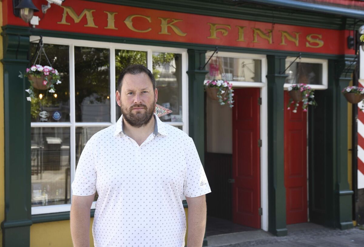Paul Foley, publican, at Mick Finn's Bar, Clonakilty.