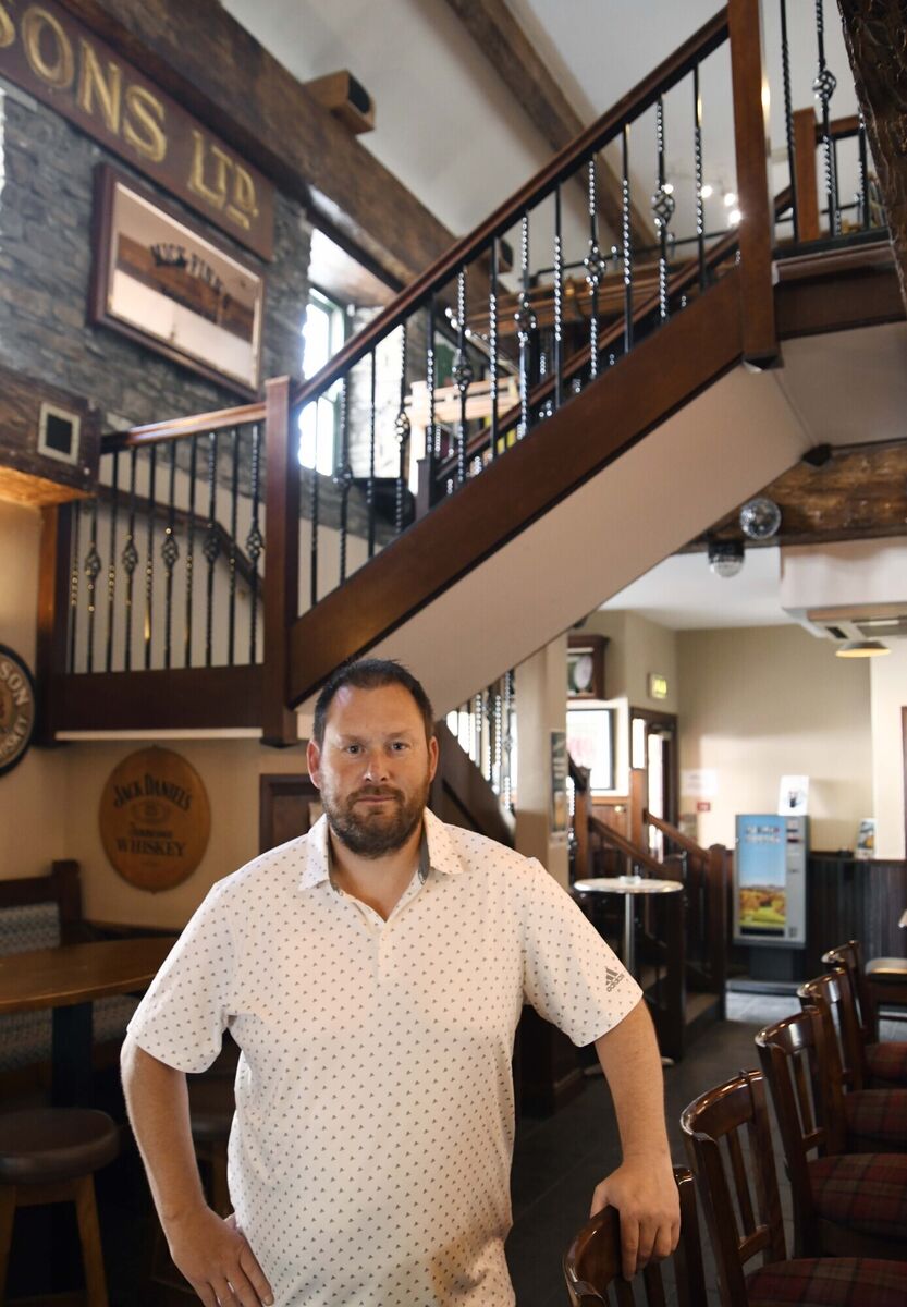 Paul Foley, publican, in Mick Finn's Bar, Clonakilty.