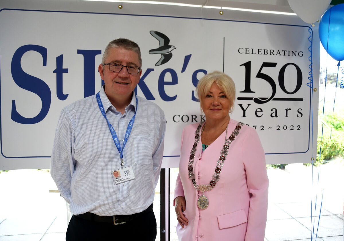 Tony O'Brien, CEO, St Luke's Home, with Cllr Deirdre Forde, recently elected Lord Mayor. Tony O'Brien, CEO, St Luke's Home, with Cllr Deirdre Forde, recently elected Lord Mayor.