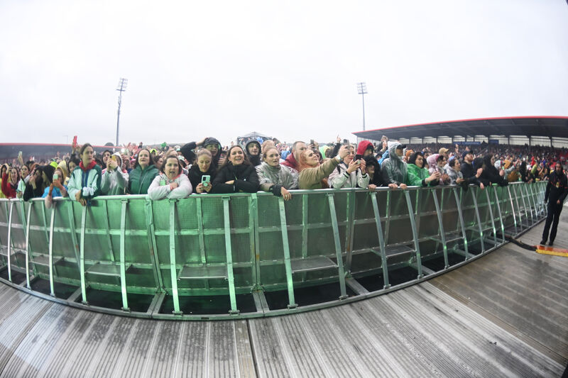  Music fans watch Dermot Kennedy playing at Musgrave Park, Cork on Saturday 25th June 2022 Pic: Larry Cummins.