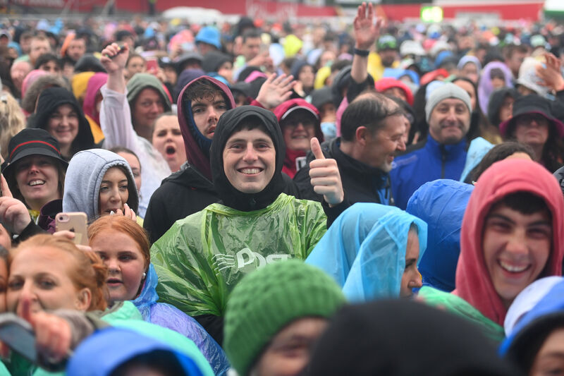 Music fans enjoying Dermot Kennedy playing at Musgrave Park, Cork on Saturday Pic: Larry Cummins.